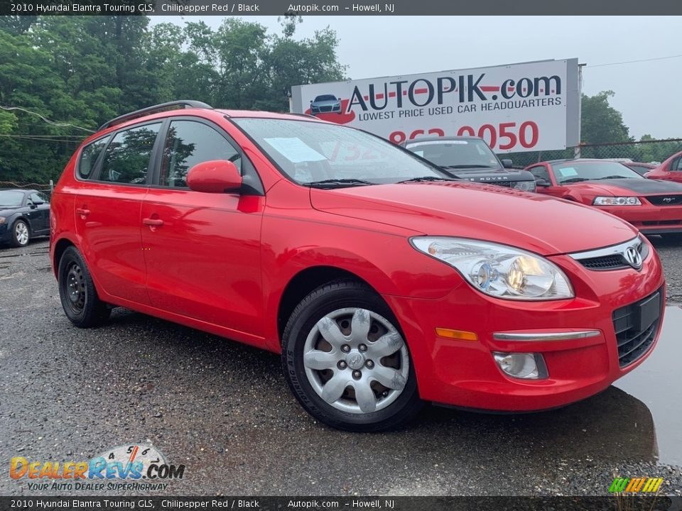 2010 Hyundai Elantra Touring GLS Chilipepper Red / Black Photo #1