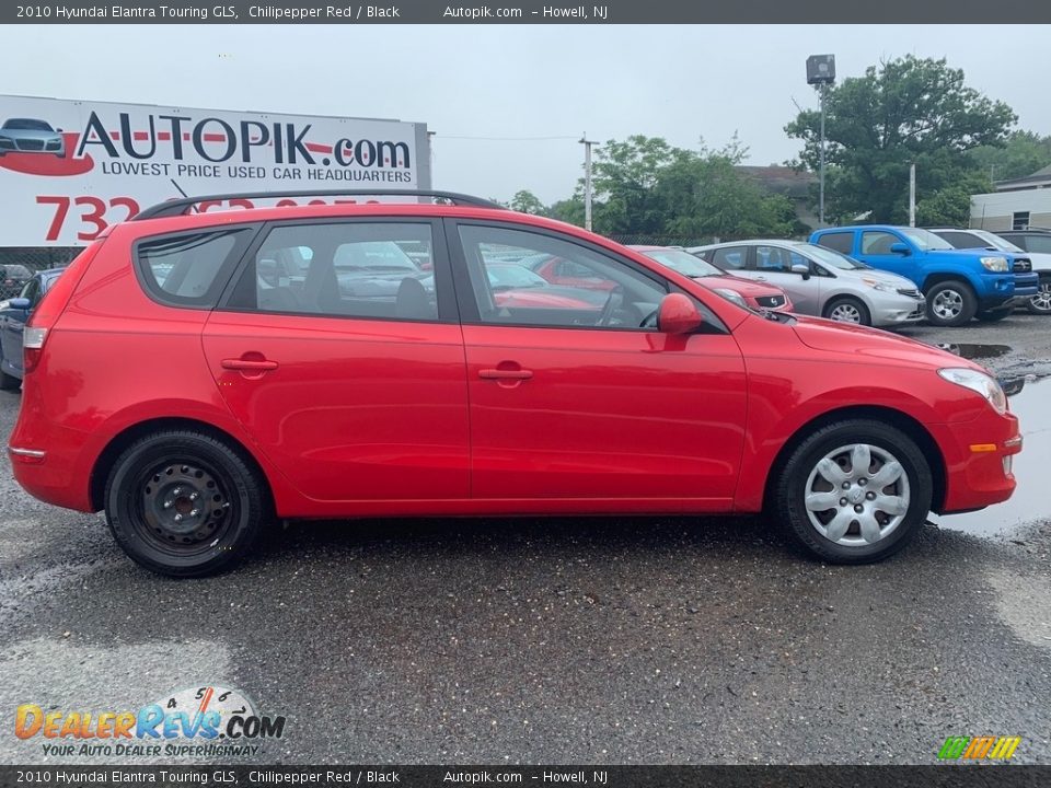 2010 Hyundai Elantra Touring GLS Chilipepper Red / Black Photo #2