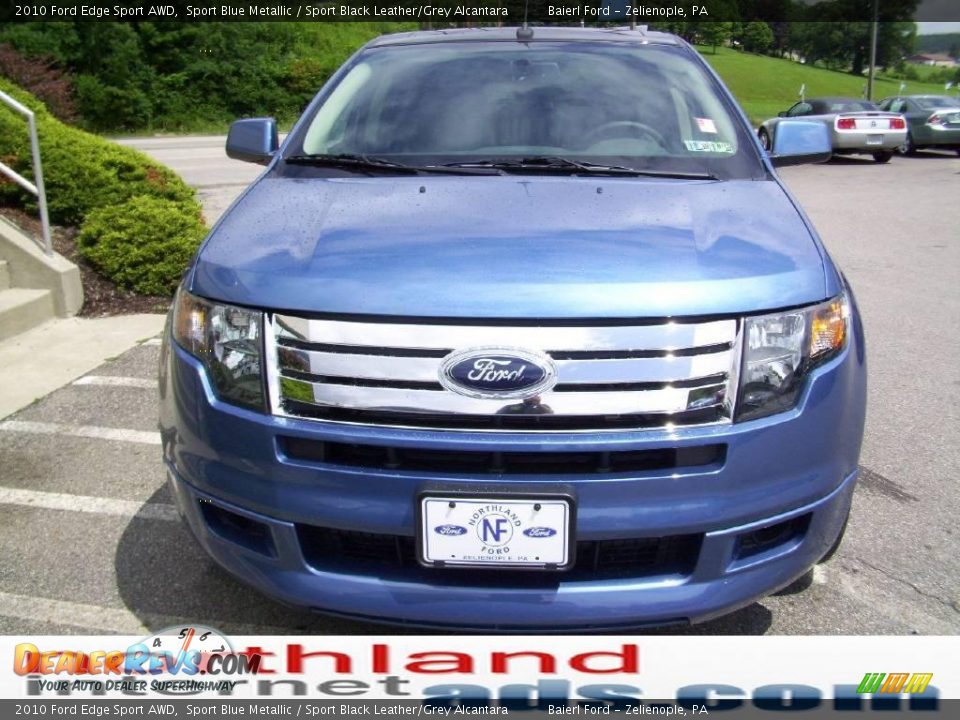2010 Ford Edge Sport AWD Sport Blue Metallic / Sport Black Leather/Grey Alcantara Photo #6