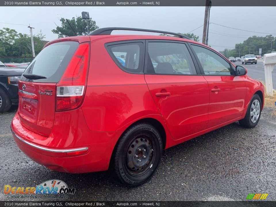 2010 Hyundai Elantra Touring GLS Chilipepper Red / Black Photo #3