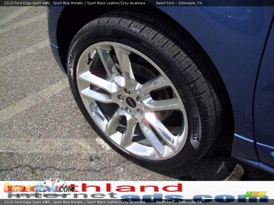 2010 Ford Edge Sport AWD Sport Blue Metallic / Sport Black Leather/Grey Alcantara Photo #8