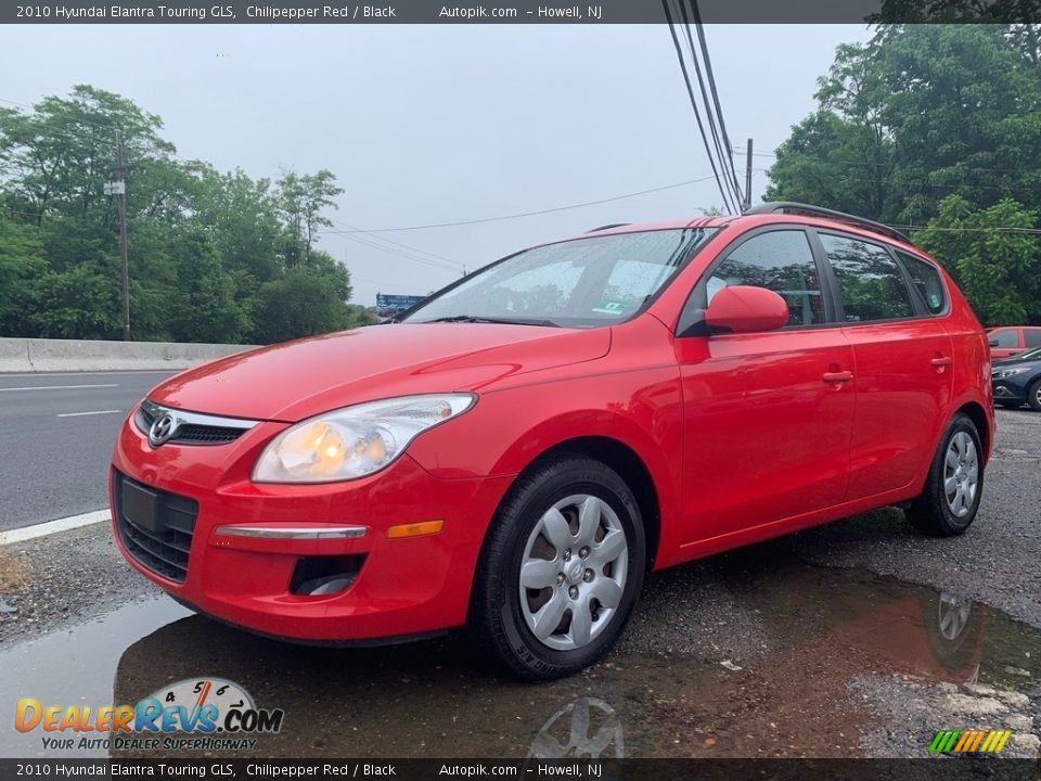 2010 Hyundai Elantra Touring GLS Chilipepper Red / Black Photo #7