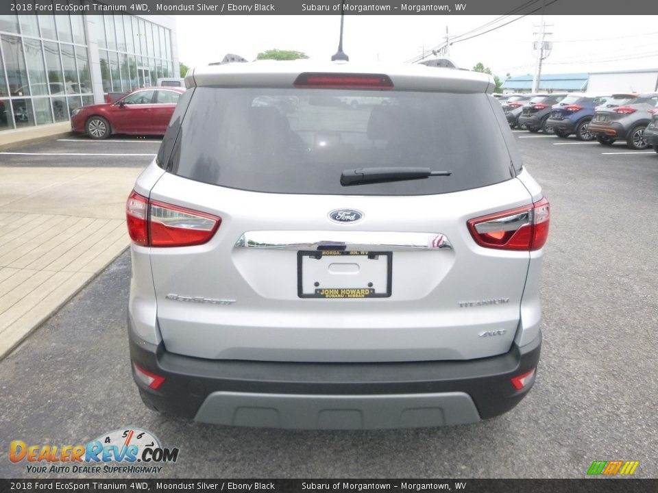 2018 Ford EcoSport Titanium 4WD Moondust Silver / Ebony Black Photo #5