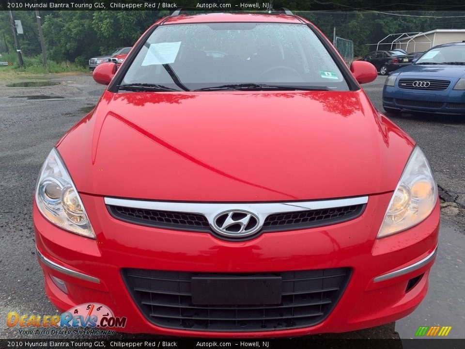 2010 Hyundai Elantra Touring GLS Chilipepper Red / Black Photo #8