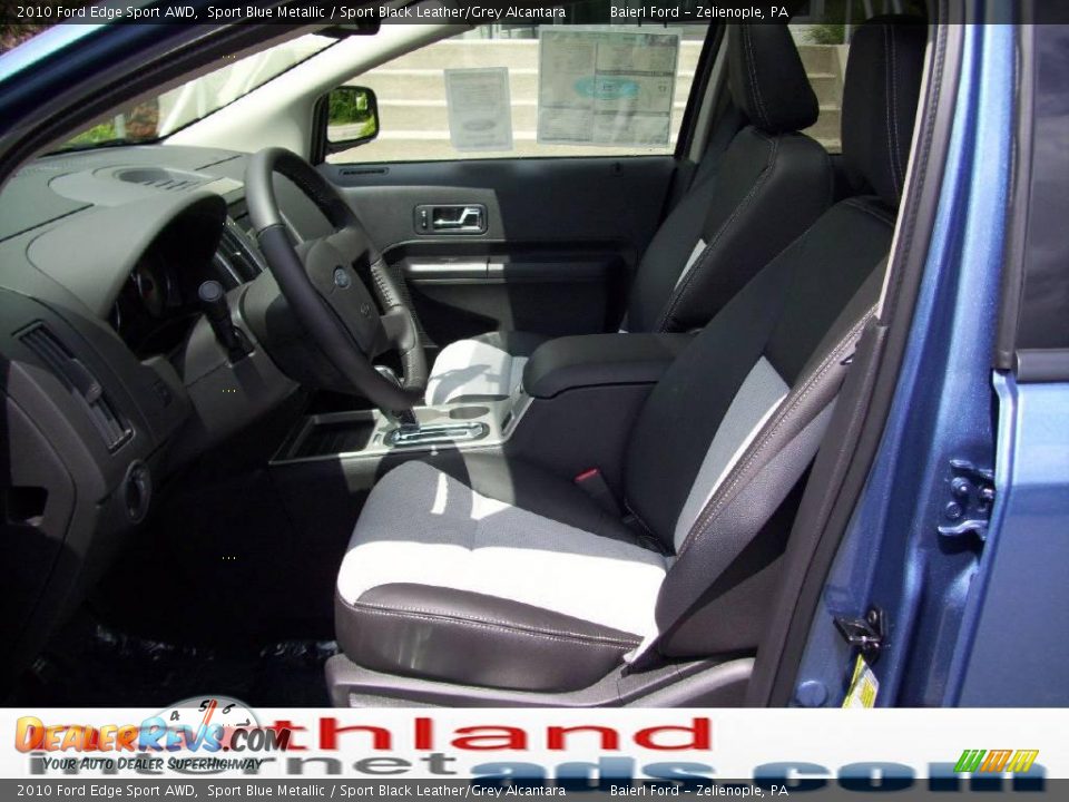 2010 Ford Edge Sport AWD Sport Blue Metallic / Sport Black Leather/Grey Alcantara Photo #9
