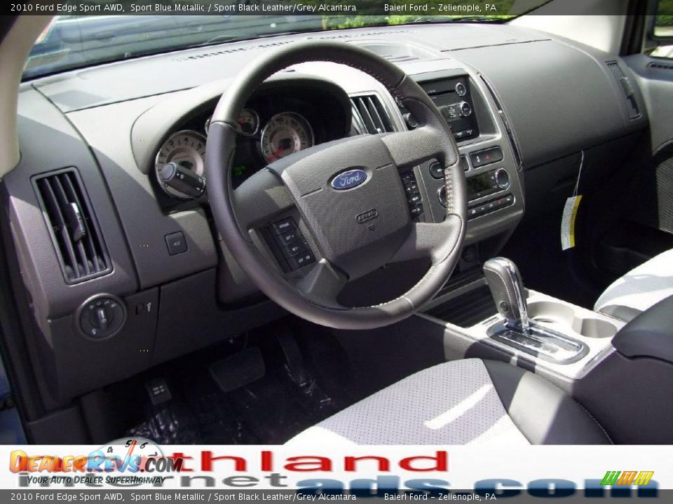 2010 Ford Edge Sport AWD Sport Blue Metallic / Sport Black Leather/Grey Alcantara Photo #10