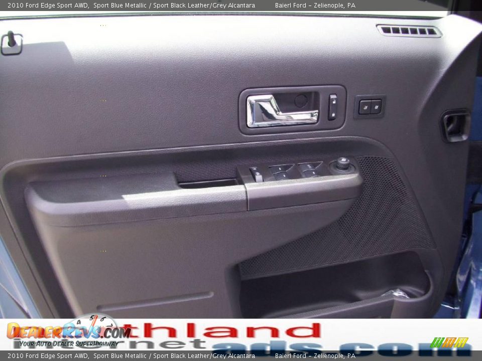 2010 Ford Edge Sport AWD Sport Blue Metallic / Sport Black Leather/Grey Alcantara Photo #11