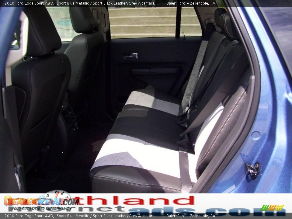 2010 Ford Edge Sport AWD Sport Blue Metallic / Sport Black Leather/Grey Alcantara Photo #13