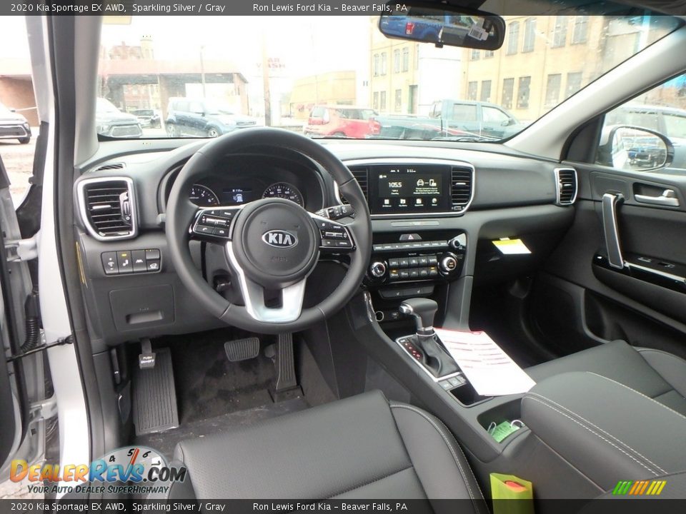 Gray Interior - 2020 Kia Sportage EX AWD Photo #13