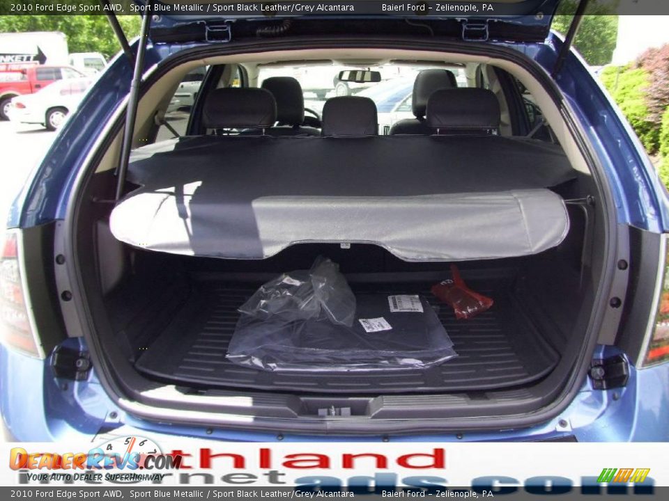 2010 Ford Edge Sport AWD Sport Blue Metallic / Sport Black Leather/Grey Alcantara Photo #15