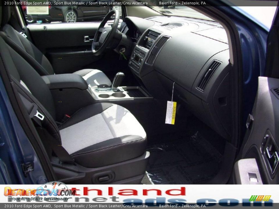 2010 Ford Edge Sport AWD Sport Blue Metallic / Sport Black Leather/Grey Alcantara Photo #17