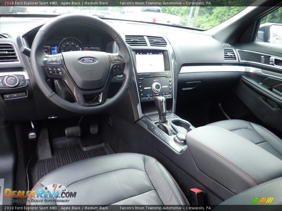 Medium Black Interior - 2019 Ford Explorer Sport 4WD Photo #17