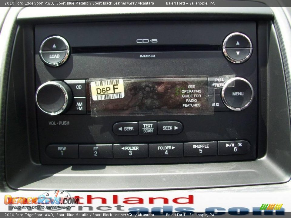 2010 Ford Edge Sport AWD Sport Blue Metallic / Sport Black Leather/Grey Alcantara Photo #19