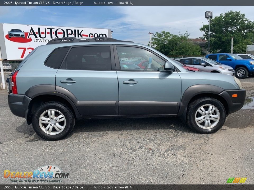 2006 Hyundai Tucson GLS V6 Desert Sage / Beige Photo #2