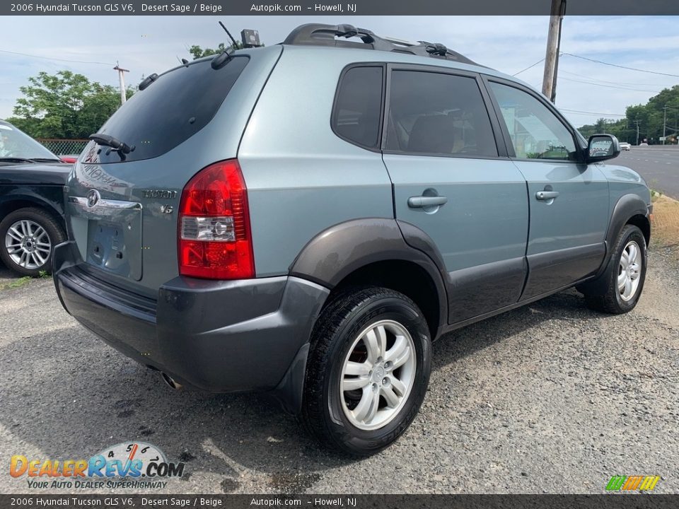2006 Hyundai Tucson GLS V6 Desert Sage / Beige Photo #3