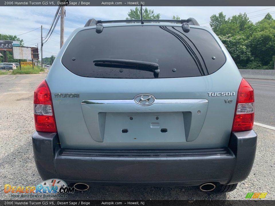 2006 Hyundai Tucson GLS V6 Desert Sage / Beige Photo #4