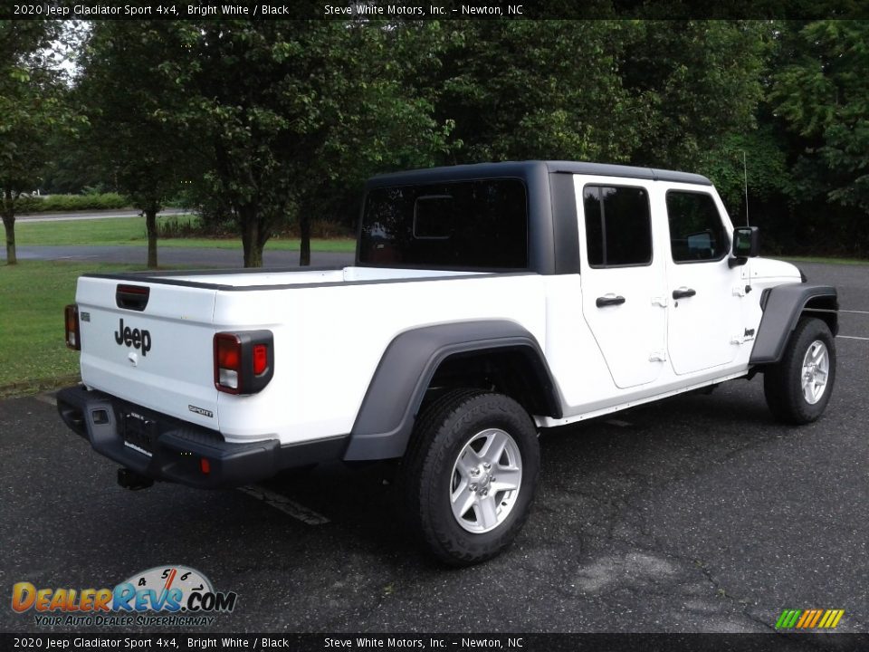 2020 Jeep Gladiator Sport 4x4 Bright White / Black Photo #6