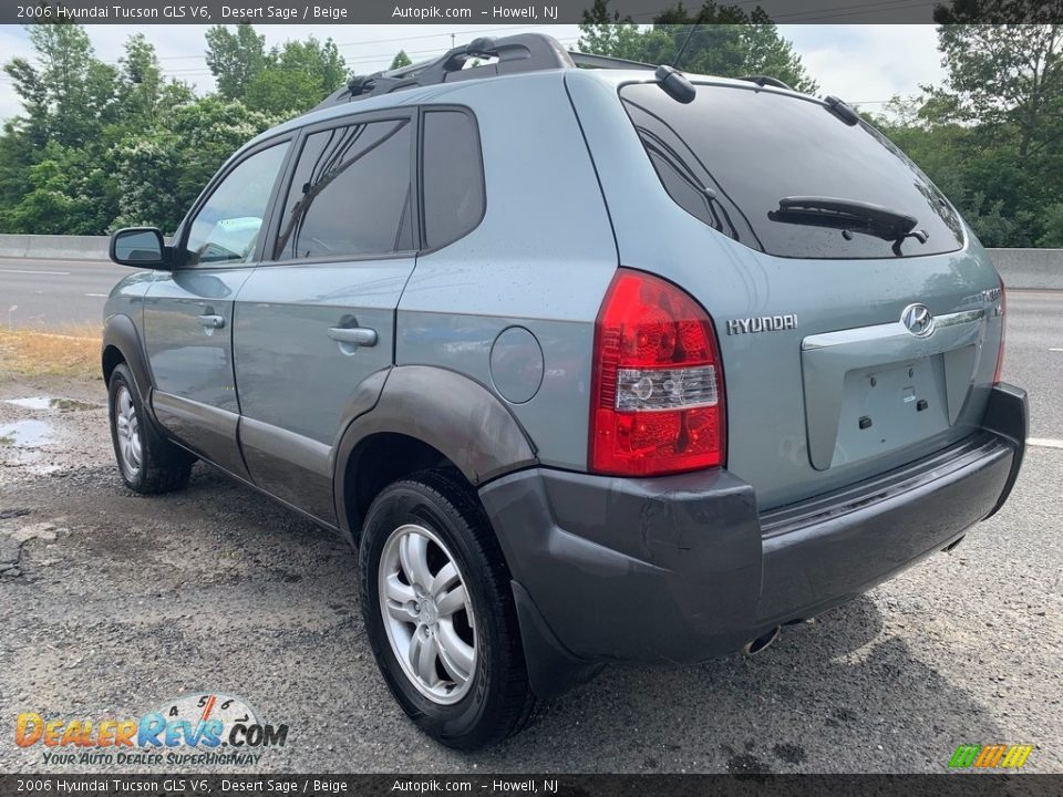 2006 Hyundai Tucson GLS V6 Desert Sage / Beige Photo #5