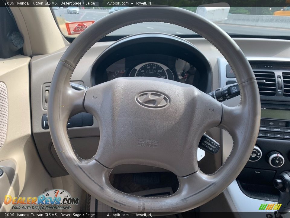 2006 Hyundai Tucson GLS V6 Desert Sage / Beige Photo #14