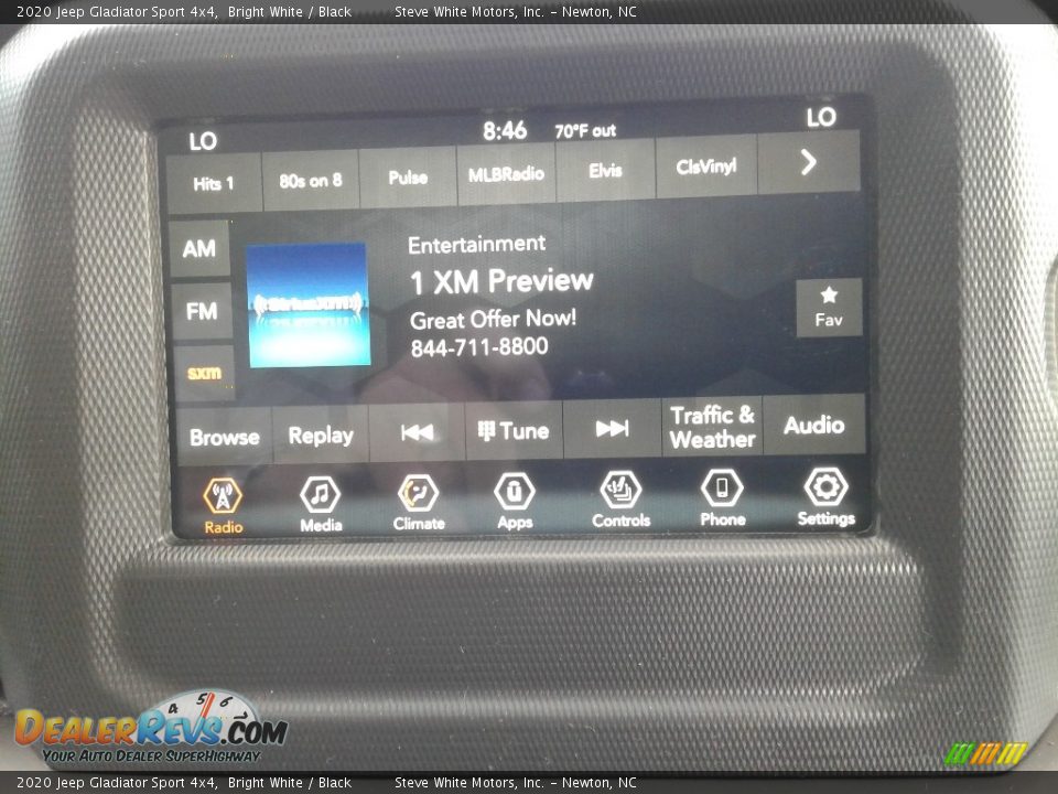 2020 Jeep Gladiator Sport 4x4 Bright White / Black Photo #21