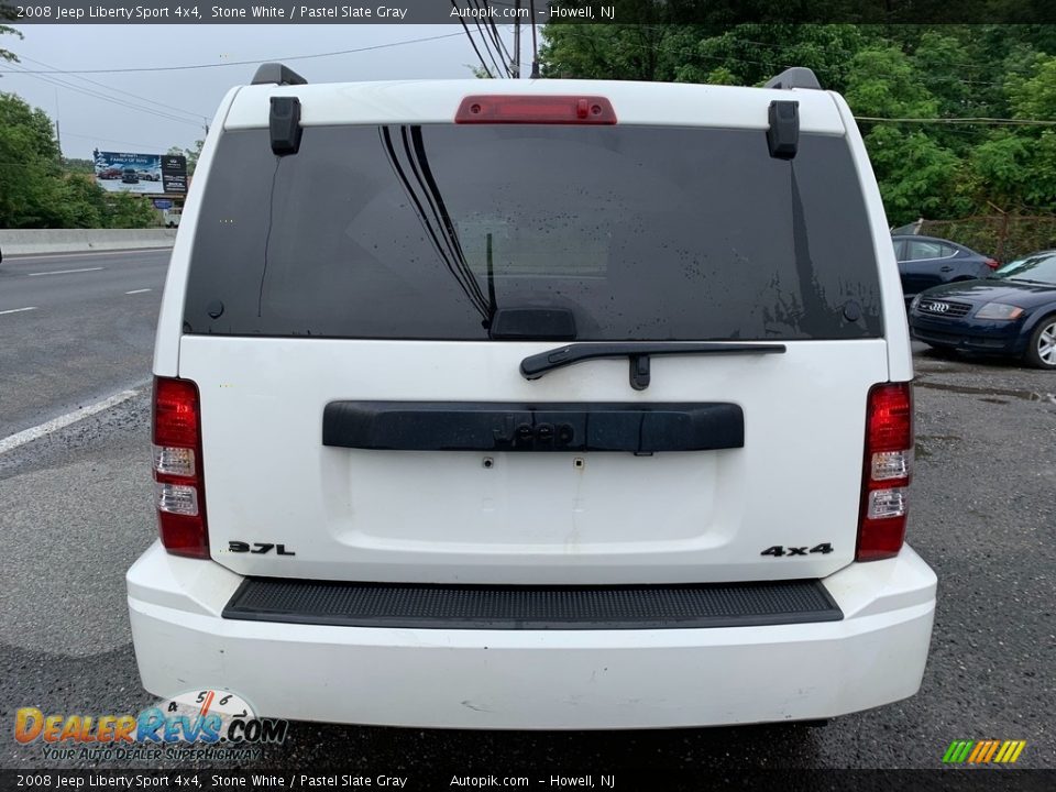2008 Jeep Liberty Sport 4x4 Stone White / Pastel Slate Gray Photo #7