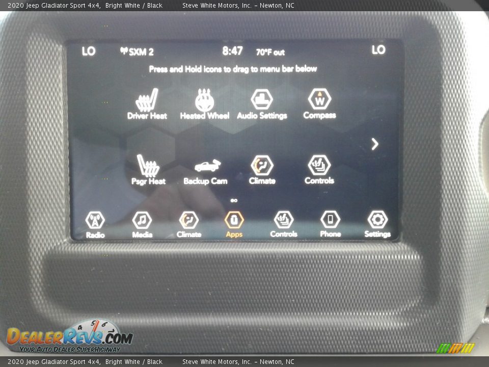 Controls of 2020 Jeep Gladiator Sport 4x4 Photo #26