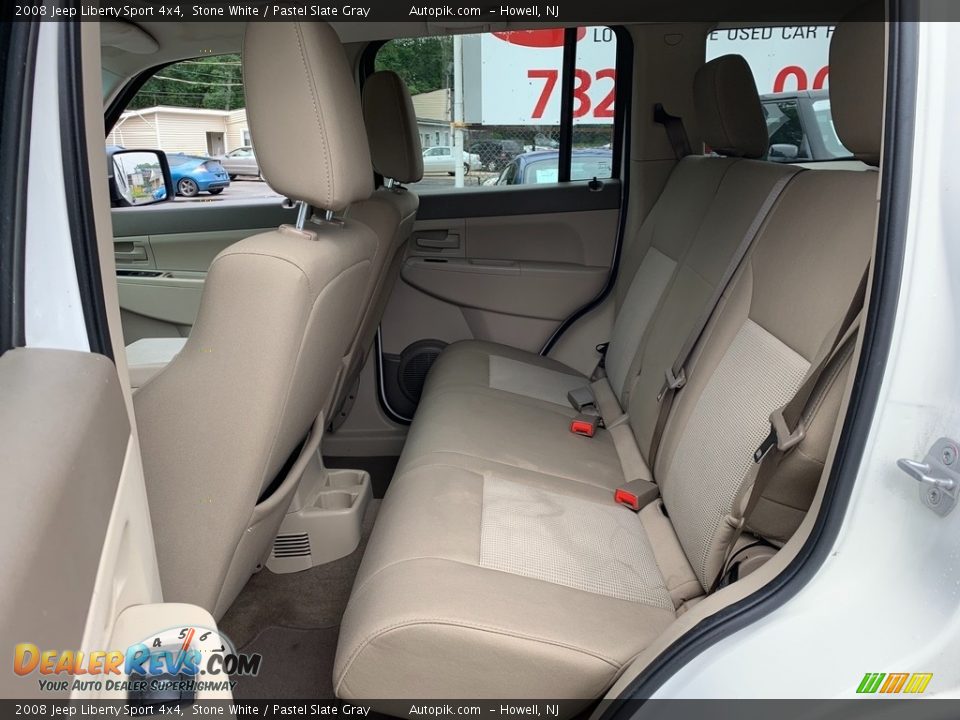 2008 Jeep Liberty Sport 4x4 Stone White / Pastel Slate Gray Photo #20