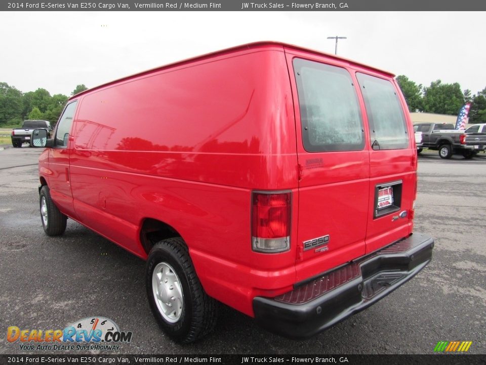 2014 Ford E-Series Van E250 Cargo Van Vermillion Red / Medium Flint Photo #3