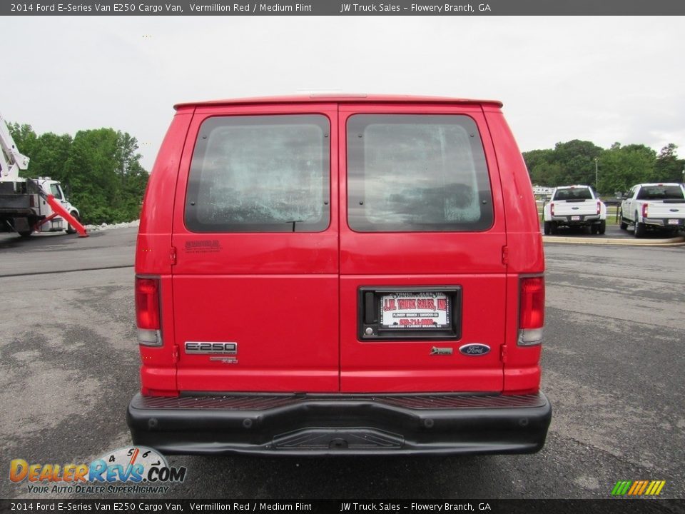 2014 Ford E-Series Van E250 Cargo Van Vermillion Red / Medium Flint Photo #4