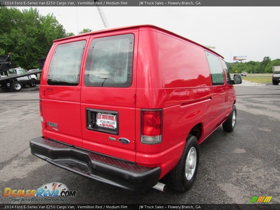 2014 Ford E-Series Van E250 Cargo Van Vermillion Red / Medium Flint Photo #5