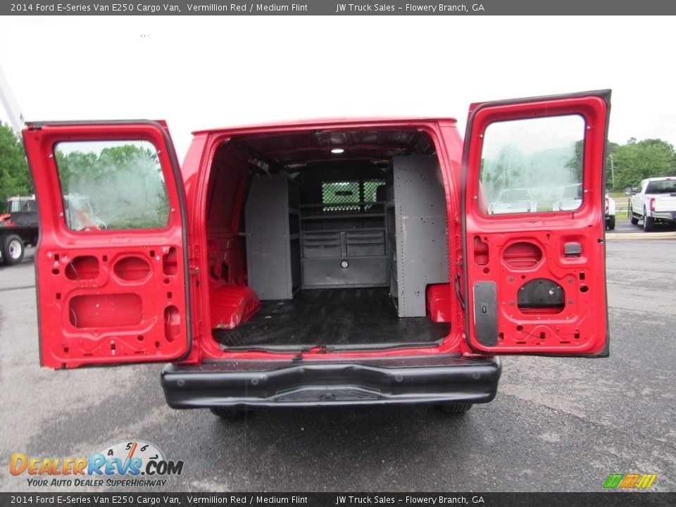 2014 Ford E-Series Van E250 Cargo Van Vermillion Red / Medium Flint Photo #11