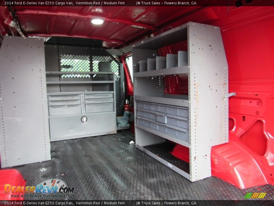 2014 Ford E-Series Van E250 Cargo Van Vermillion Red / Medium Flint Photo #12