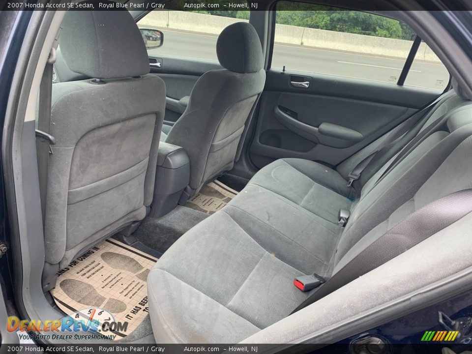 2007 Honda Accord SE Sedan Royal Blue Pearl / Gray Photo #10
