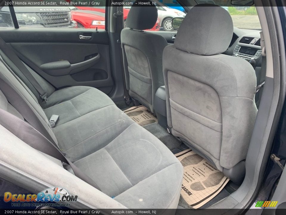 2007 Honda Accord SE Sedan Royal Blue Pearl / Gray Photo #12