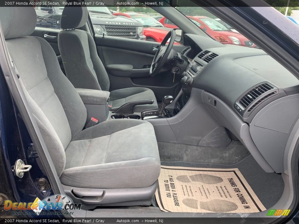 2007 Honda Accord SE Sedan Royal Blue Pearl / Gray Photo #13