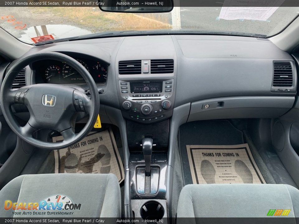 2007 Honda Accord SE Sedan Royal Blue Pearl / Gray Photo #14