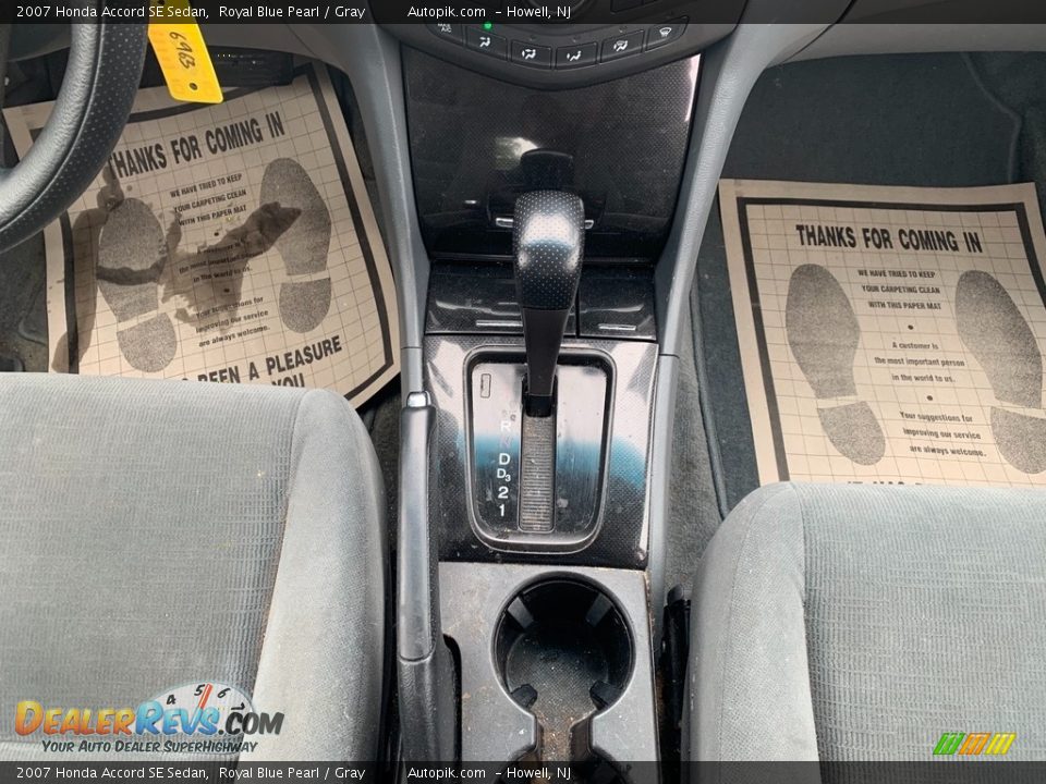 2007 Honda Accord SE Sedan Royal Blue Pearl / Gray Photo #16