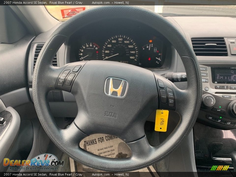 2007 Honda Accord SE Sedan Royal Blue Pearl / Gray Photo #17
