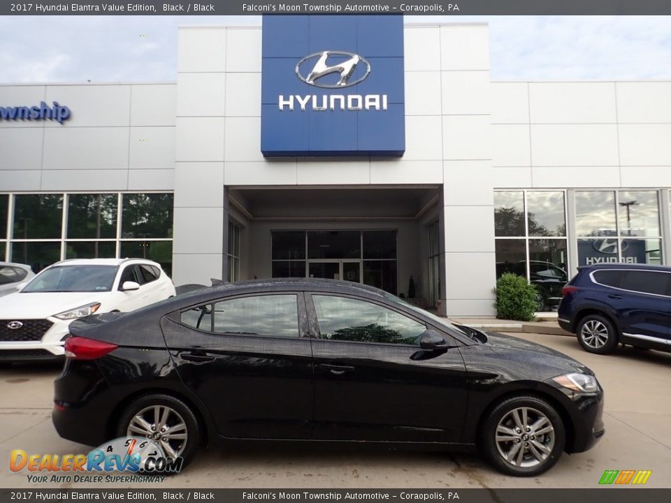 2017 Hyundai Elantra Value Edition Black / Black Photo #1