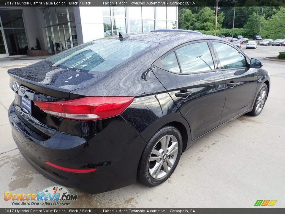 2017 Hyundai Elantra Value Edition Black / Black Photo #2