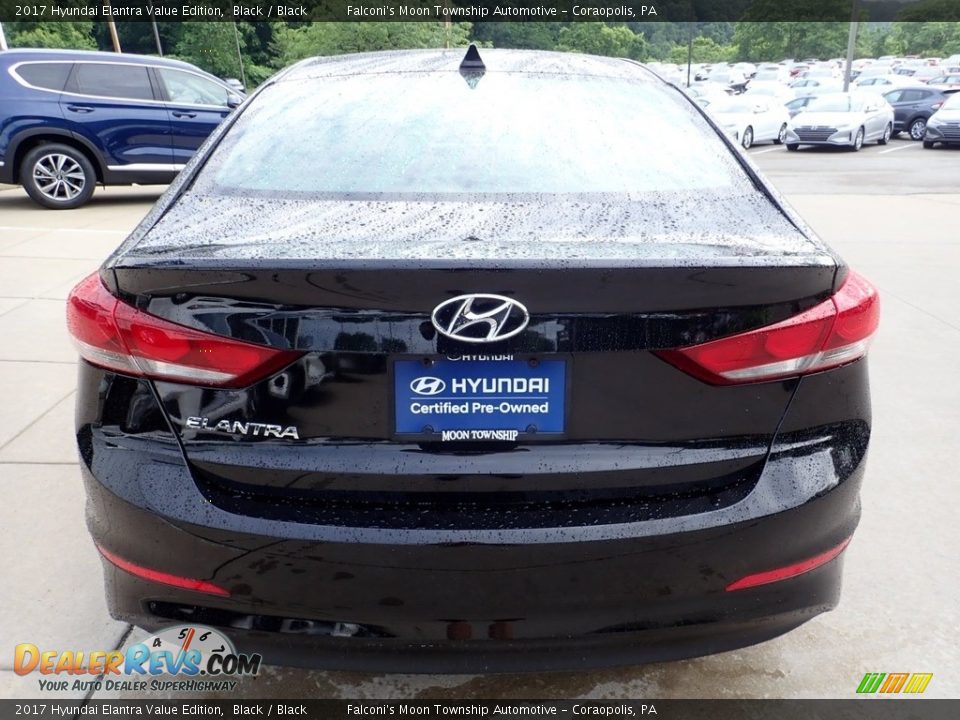 2017 Hyundai Elantra Value Edition Black / Black Photo #3