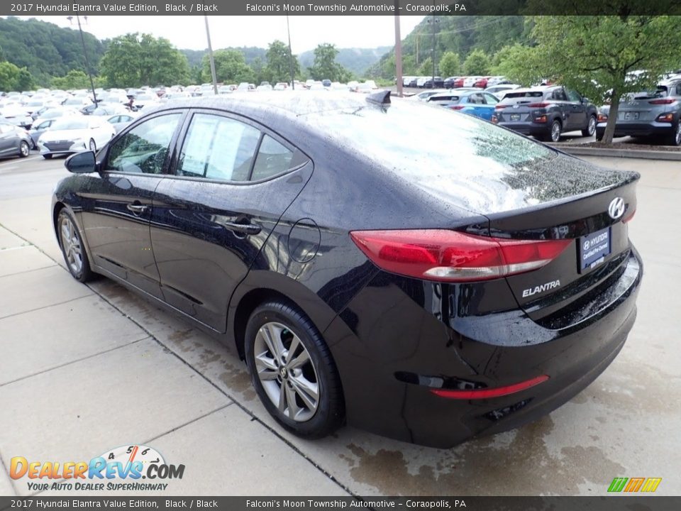 2017 Hyundai Elantra Value Edition Black / Black Photo #5