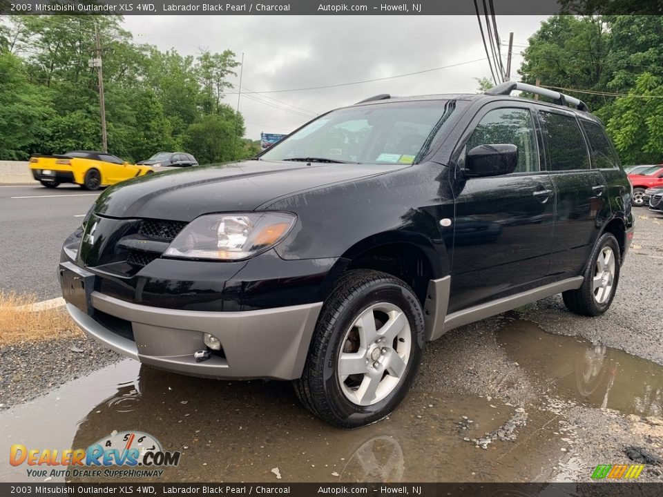 2003 Mitsubishi Outlander XLS 4WD Labrador Black Pearl / Charcoal Photo #7