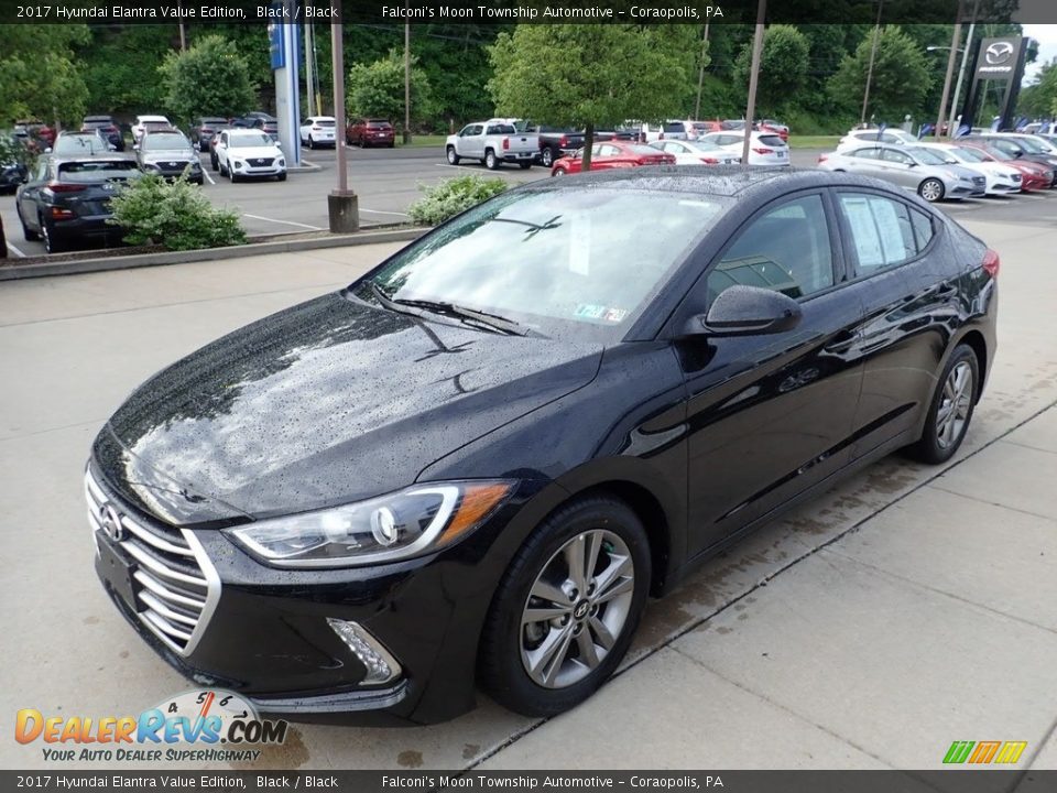 2017 Hyundai Elantra Value Edition Black / Black Photo #7