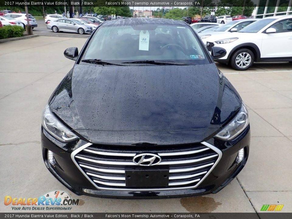 2017 Hyundai Elantra Value Edition Black / Black Photo #8
