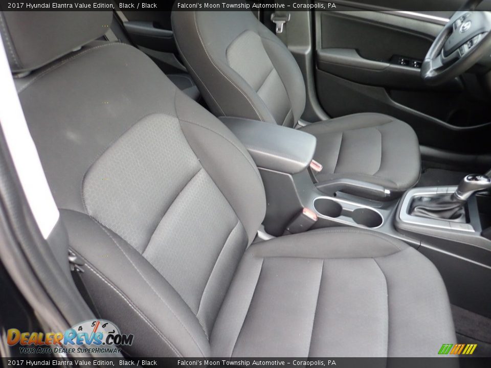 2017 Hyundai Elantra Value Edition Black / Black Photo #11