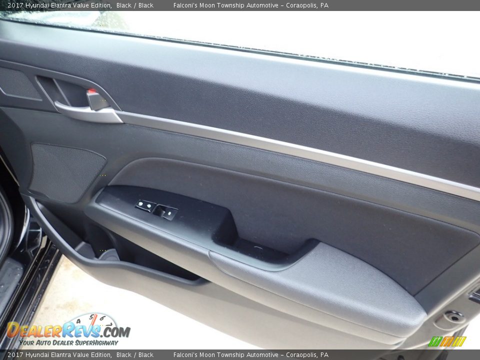 2017 Hyundai Elantra Value Edition Black / Black Photo #13