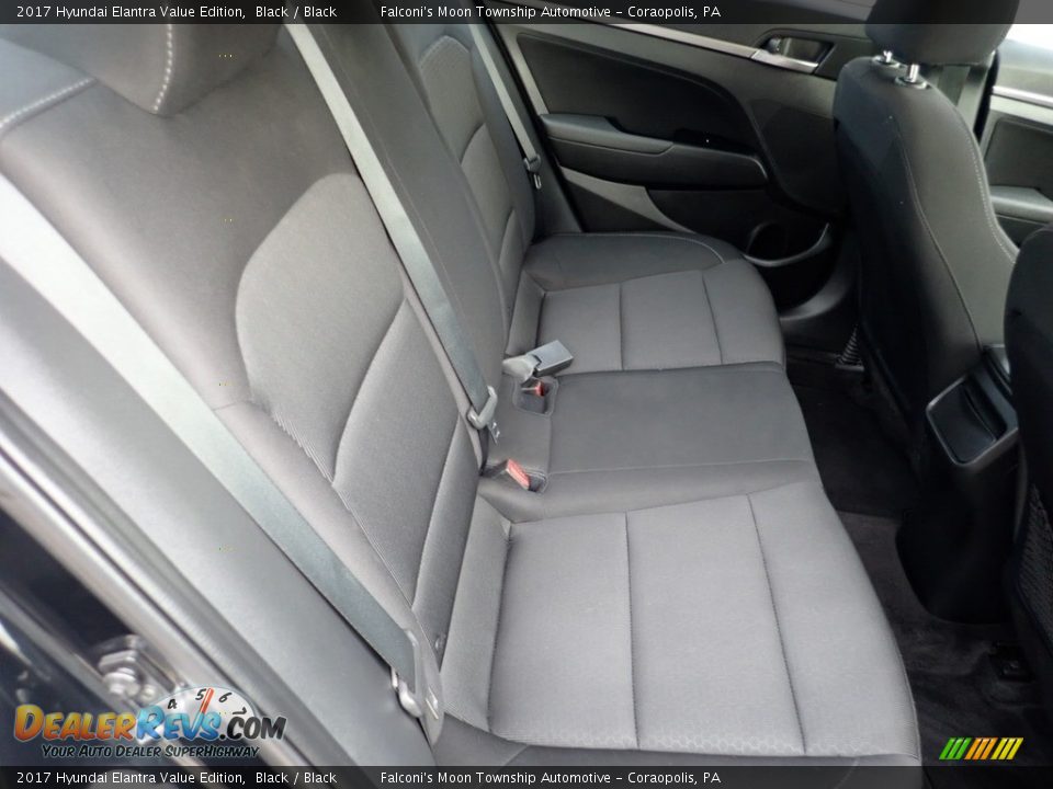 2017 Hyundai Elantra Value Edition Black / Black Photo #14