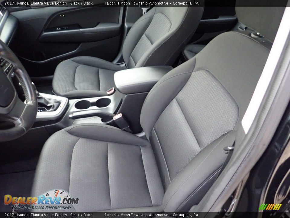 2017 Hyundai Elantra Value Edition Black / Black Photo #15