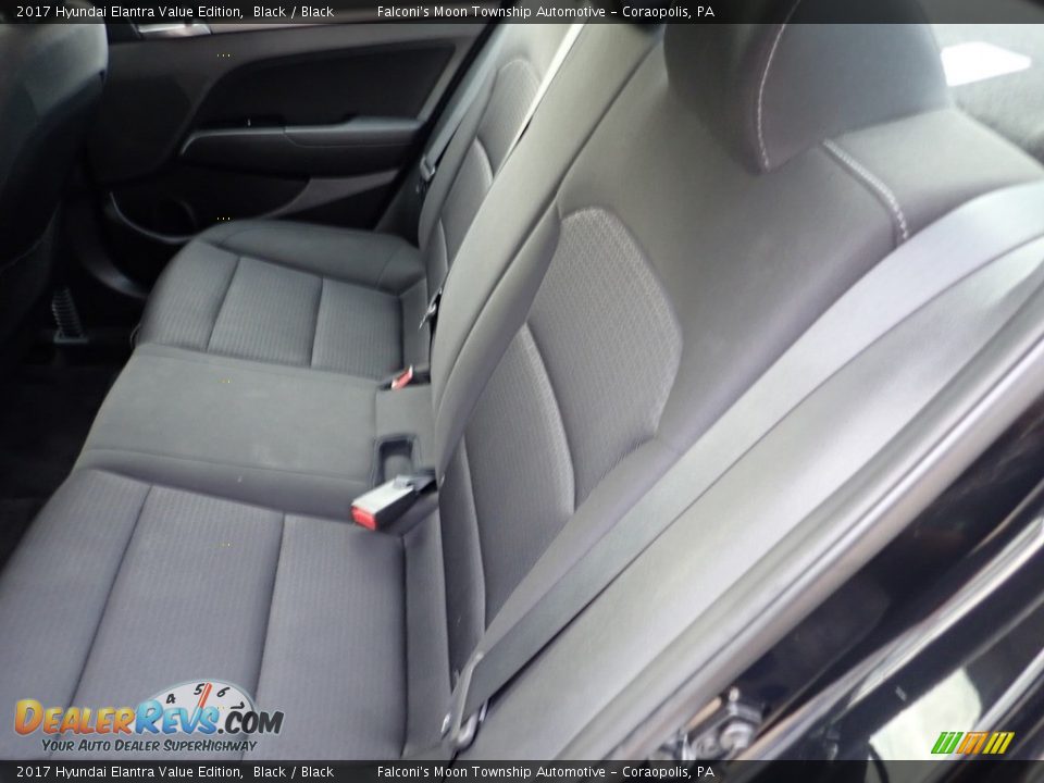 2017 Hyundai Elantra Value Edition Black / Black Photo #16
